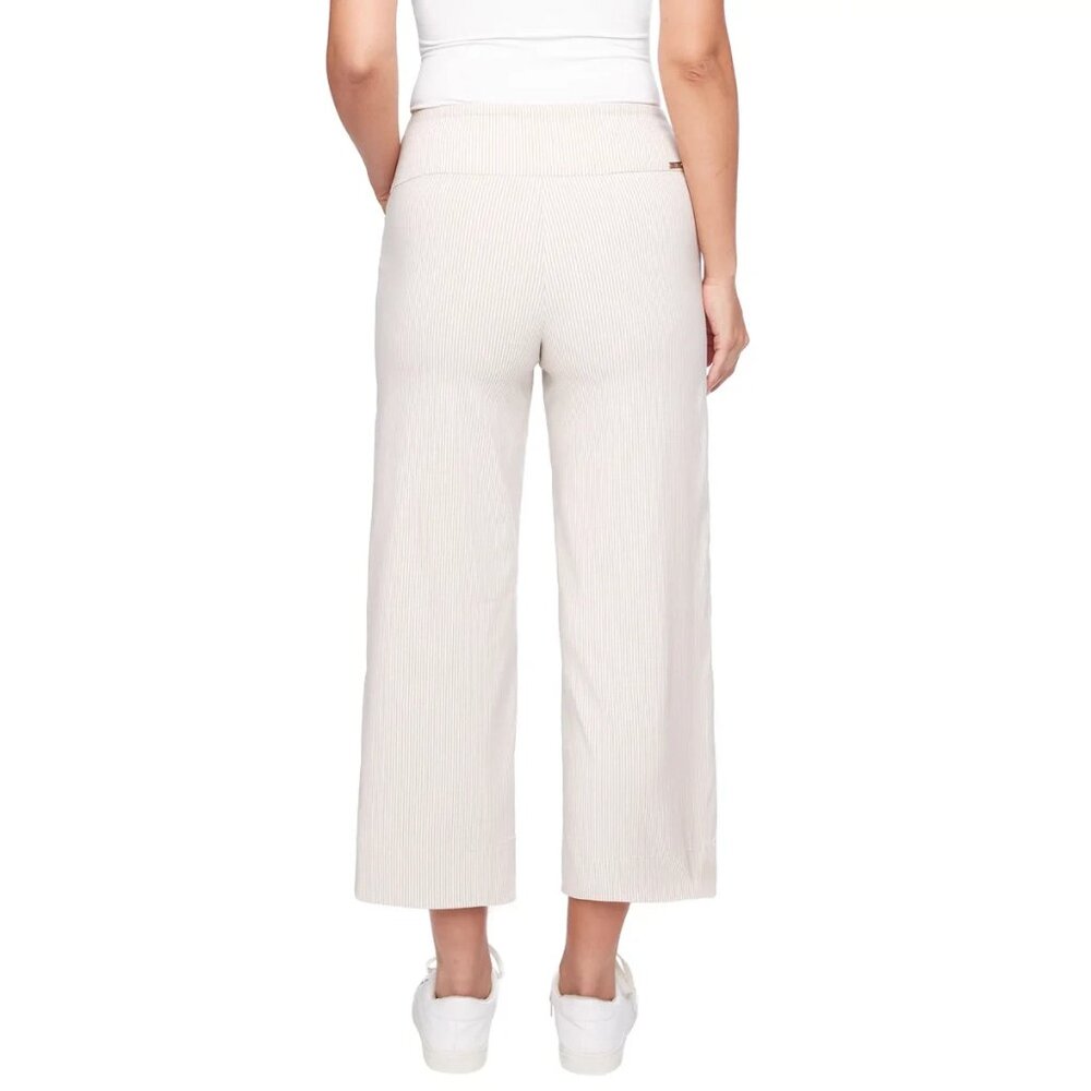 S.C. & CO. Women's Wide Leg Crop Pant (Tan, Small) - Picture 2 of 4
